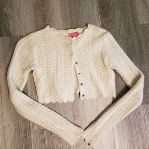 CHARLOTTE CROP SWEATER - Size Small